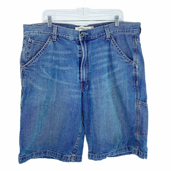 Levi's Men Size 38 Carpenter Denim Jean Shorts - Picture 1 of 11